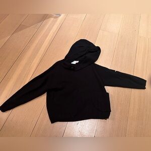 ZARA Boys Hooded Sweater, Black, Size 4-5